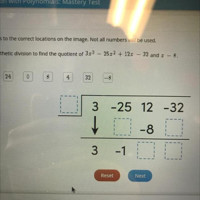 Complete the division. the quotient is 3x2