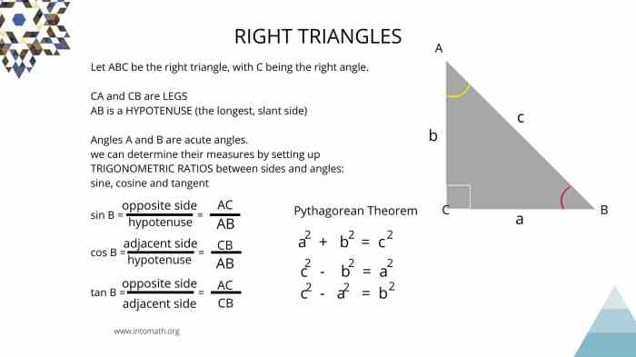 Right triangles and trigonometry unit test