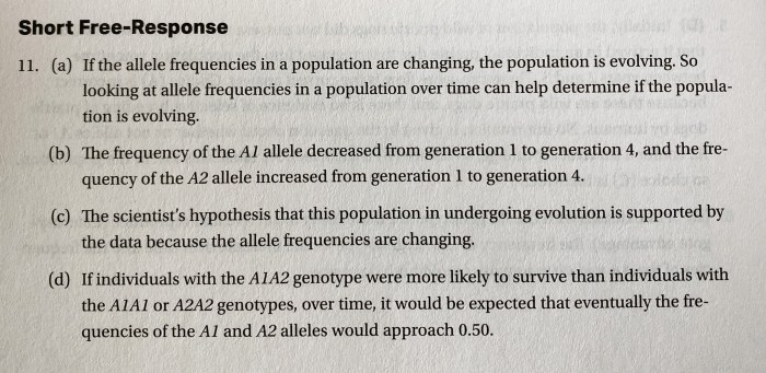 Ap biology hardy weinberg frq