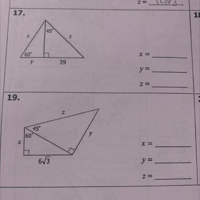 Right triangles and trigonometry unit test