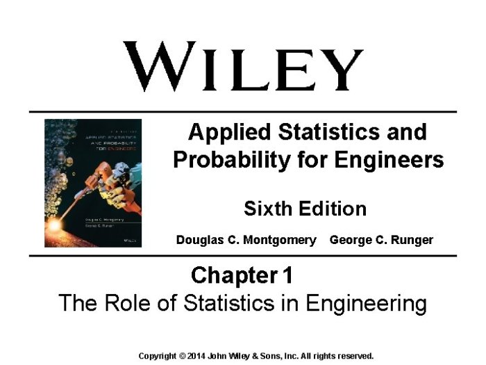 Probability and statistics for engineers 6th edition