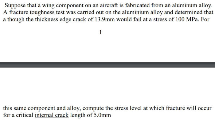 Suppose that a wing component on an aircraft is fabricated